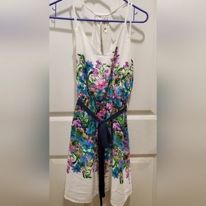 Pink Owl Floral Dress - Size S